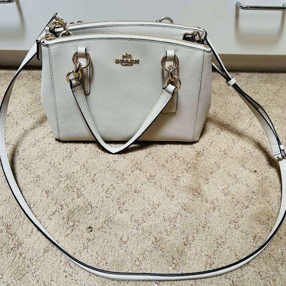Coach Leather Top Handle Satchel Bag